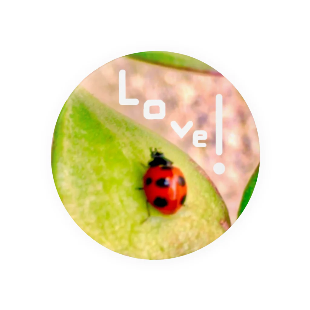 sasanoha-07のHappyてんとう虫（Love） Tin Badge