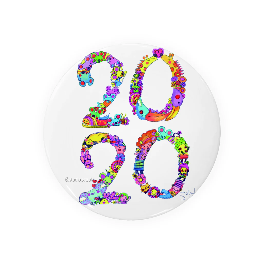 studio.satsukiの【2020】イラストmoji　colorful ver. Tin Badge