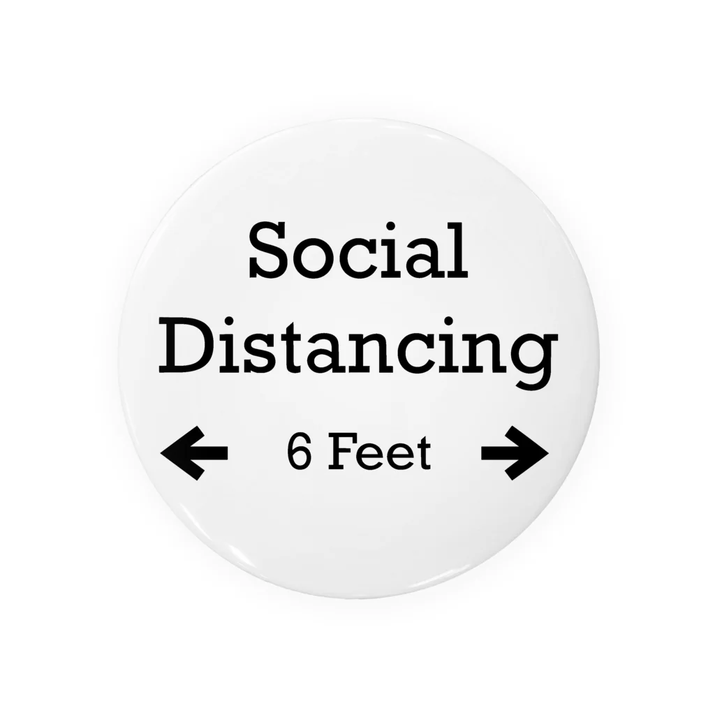 frankc8のSocial Distancing 6 Feet Tin Badge
