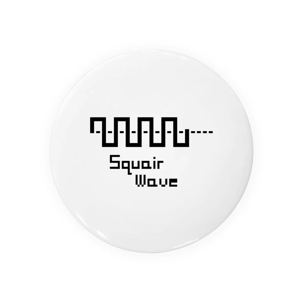 PAMのオリジナル Square wave ロゴ 8bit風 缶バッジ