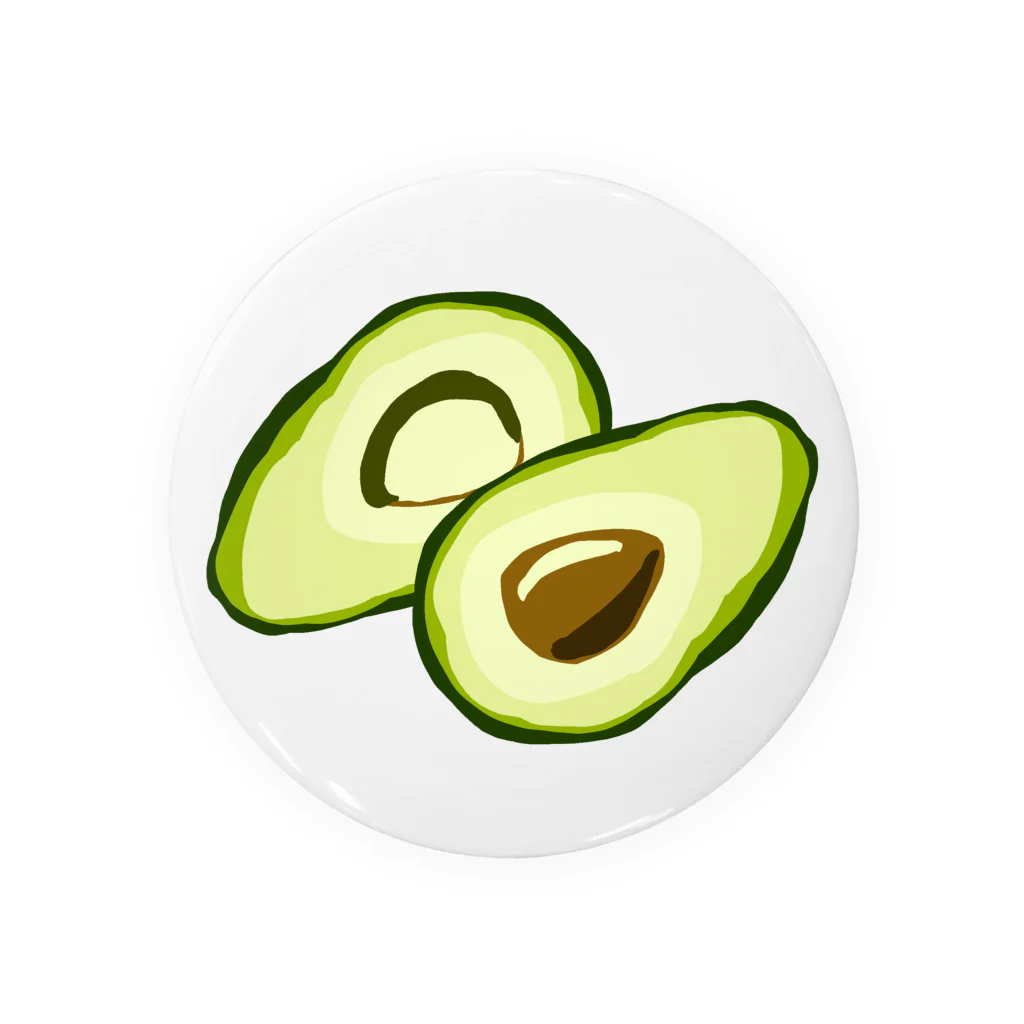 H.  Kinoのavocado Tin Badge