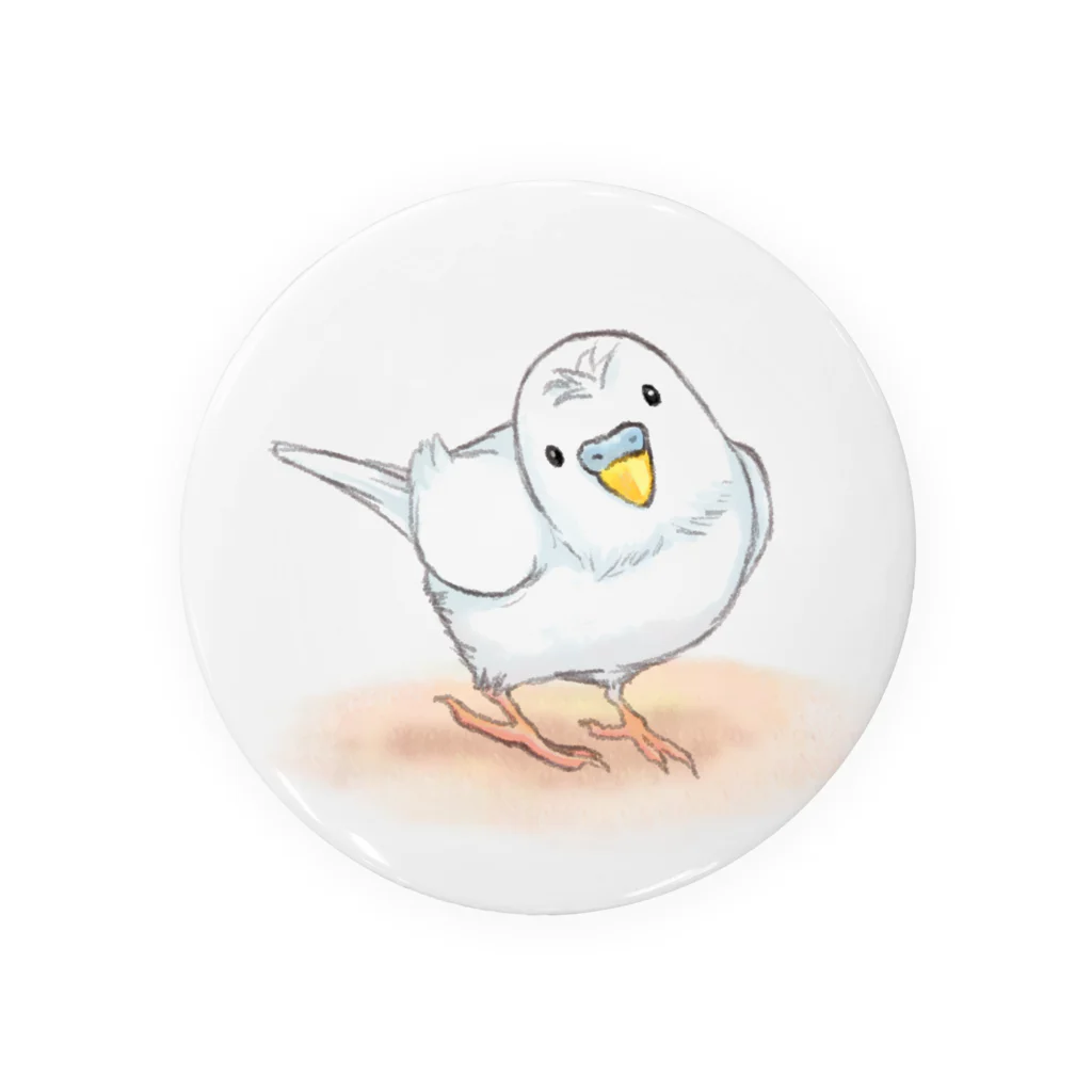 まめるりはことりのセキセイインコ　レティ【まめるりはことり】 Tin Badge