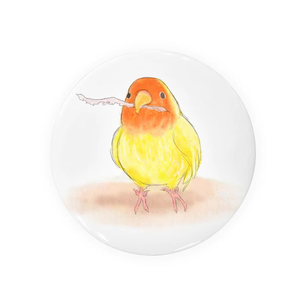 まめるりはことりのコザクラインコ　レイ【まめるりはことり】 Tin Badge