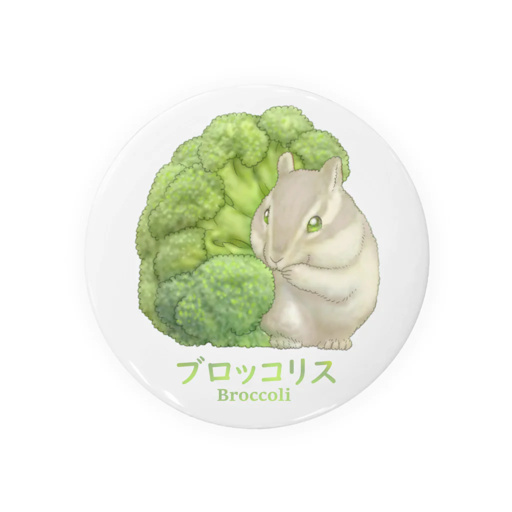 おやさい妖精さんの お店🌱のブロッコリス　缶バッジ Tin Badge