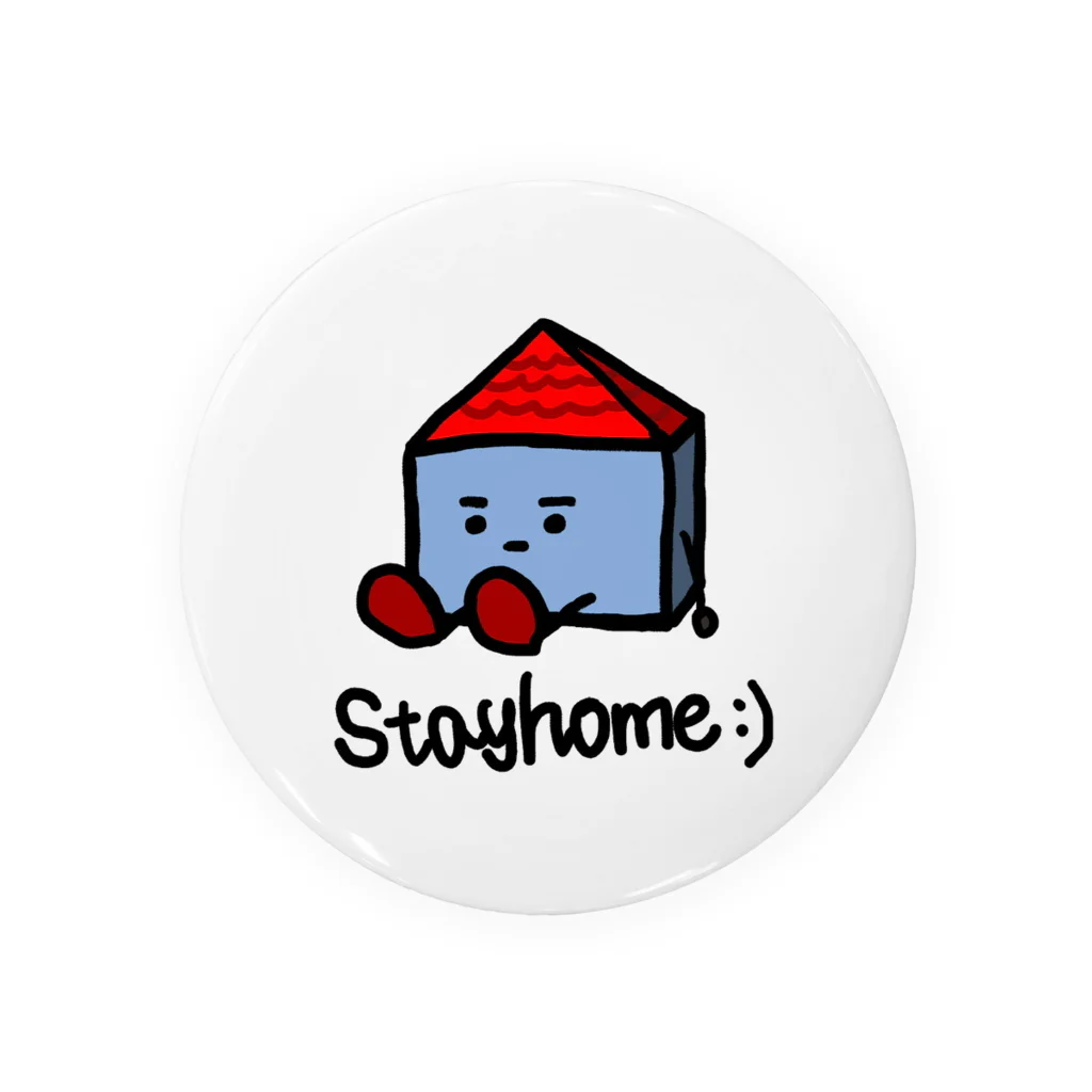 gon_213のStayHomeくん Tin Badge