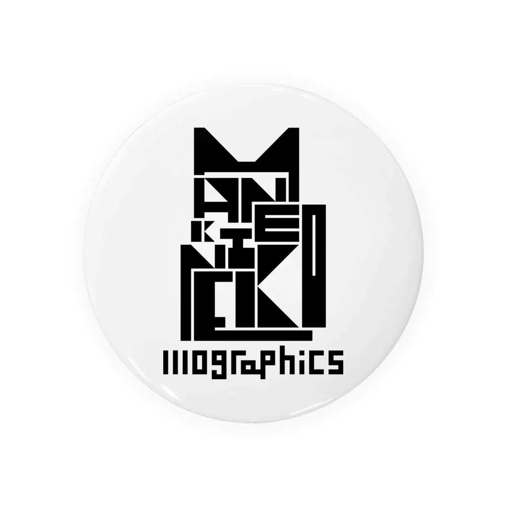 1110graphicsのMANEKINEKO / 招き猫 Tin Badge