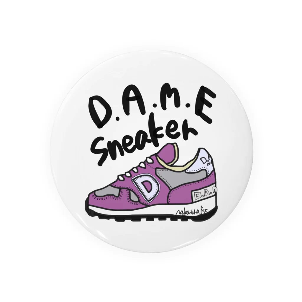 中村フー(ヘンダーソン )のDAME SNEAKER 缶バッジ