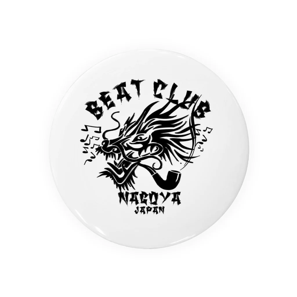 BEAT CLUB のNAGOYA BEAT CLUB(黒ロゴ) 缶バッジ