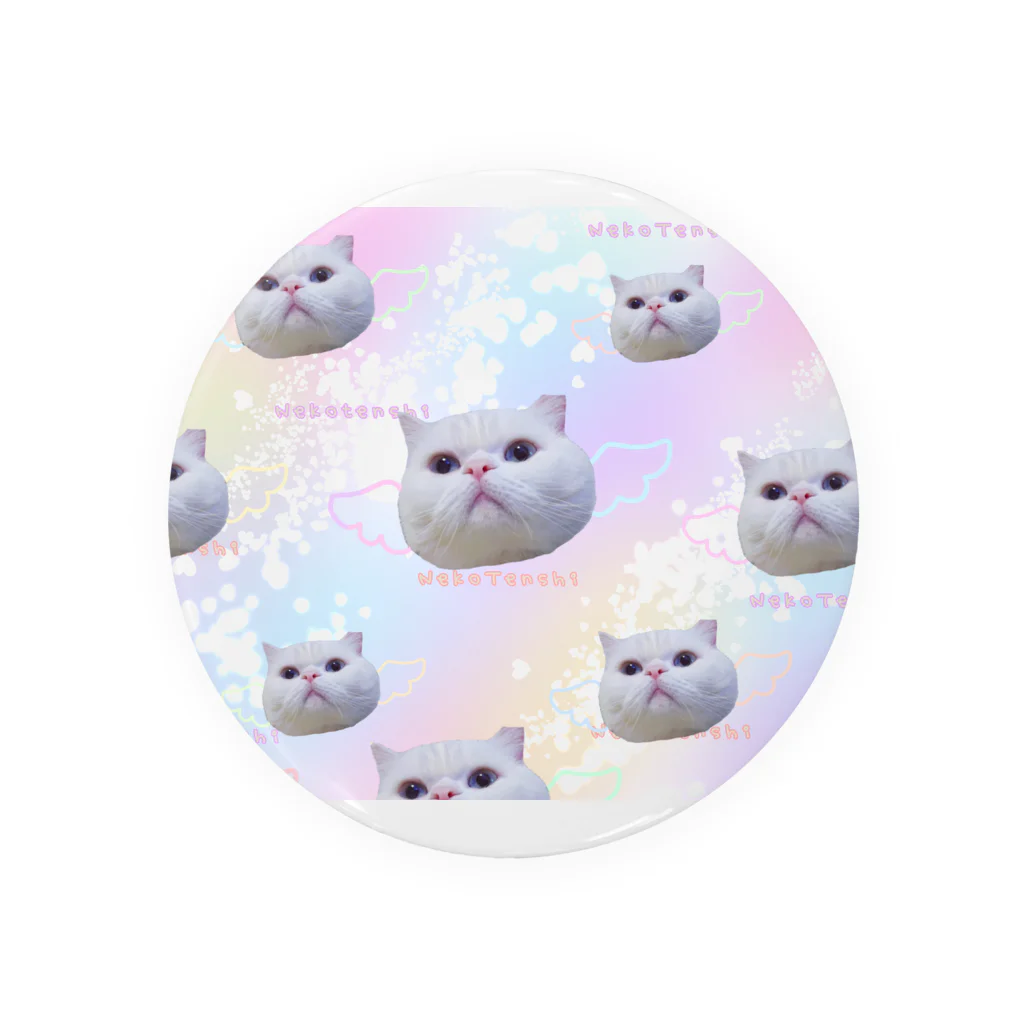 NukoNukoの夢カワイイねこ天使（大群） Tin Badge