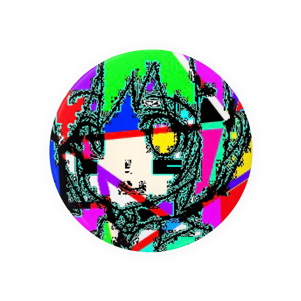 陛下ちゃんのサイケ少女 Tin Badge