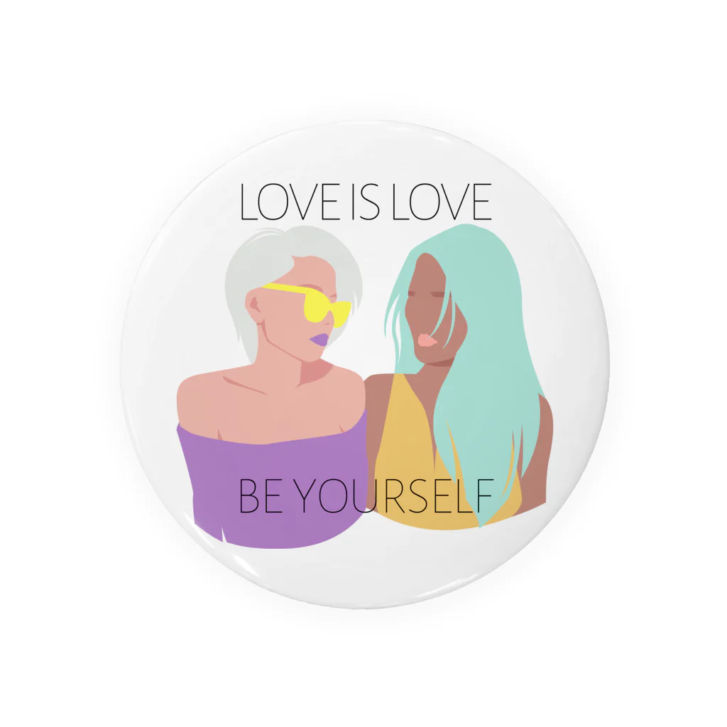 RIRI_designのLOVE IS LOVE Tin Badge