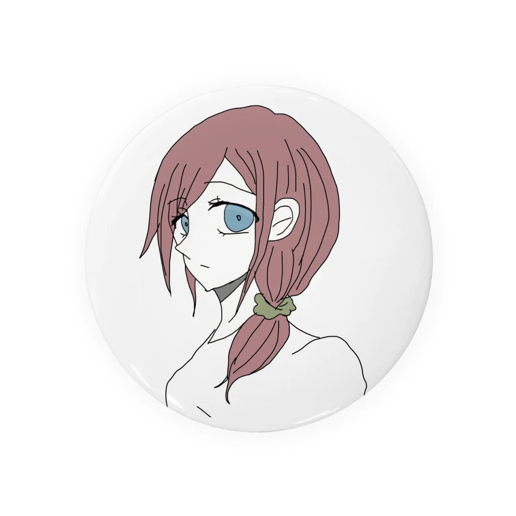 青リンゴのゆめかわいい女の子 Tin Badge