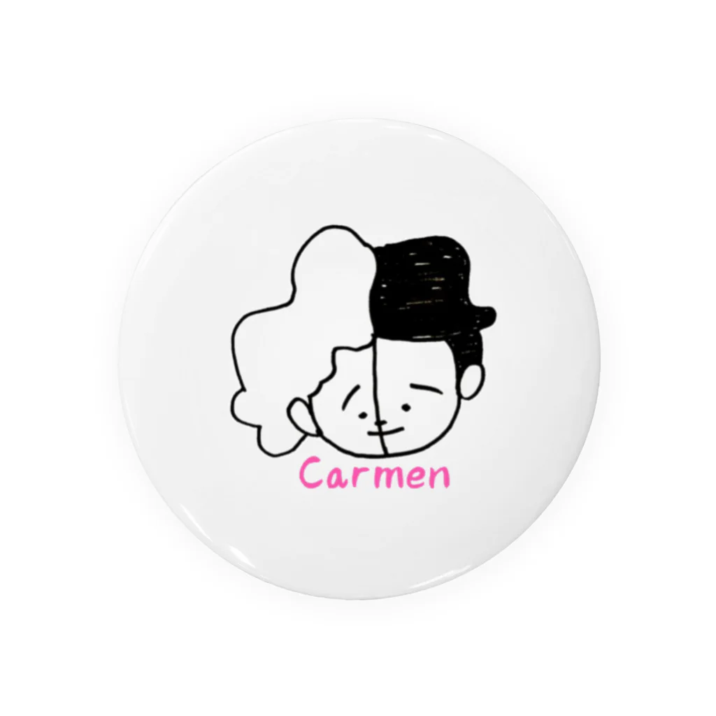 お笑い芸人　モダンタイムス公式グッズのカルメンちゃん Tin Badge