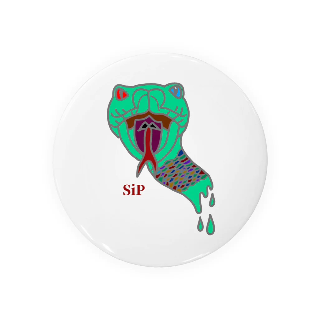 SiPのSiP 蛇 Tin Badge