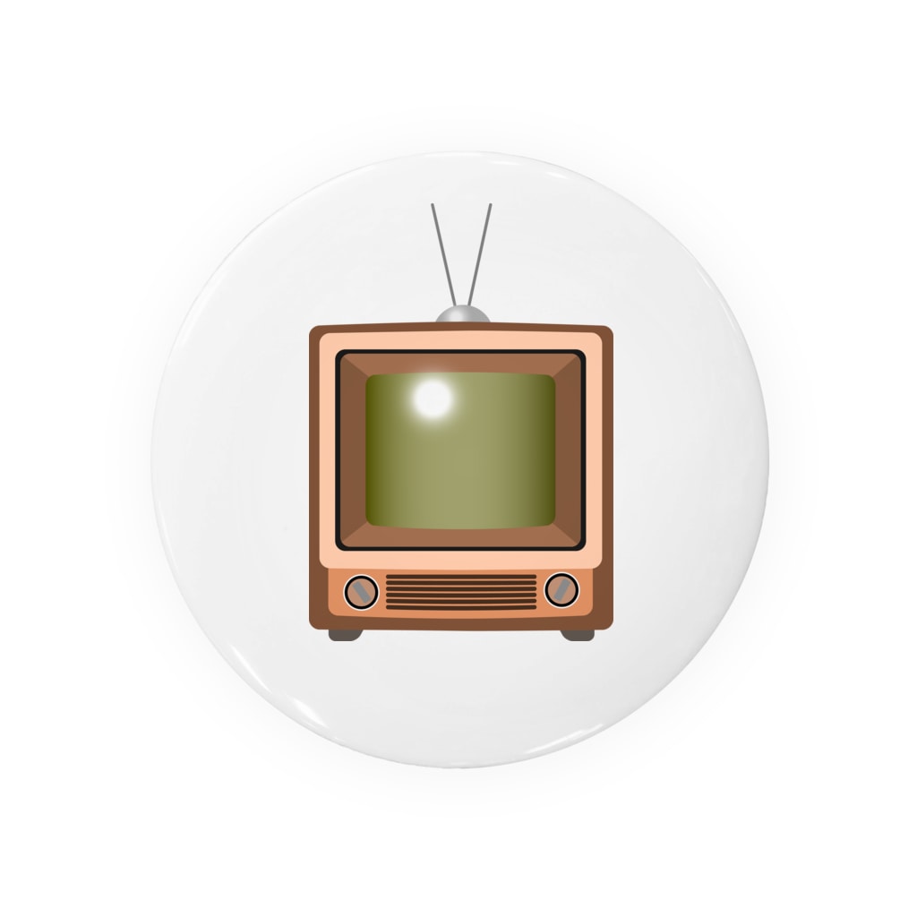 レトロな昭和の可愛い茶色のテレビのイラスト Tin Badge By Illust Designs Lab Suzuri レトロな昭和の可愛い茶色のテレビのイラスト Tin Badge By Illust Designs Lab Suzuri