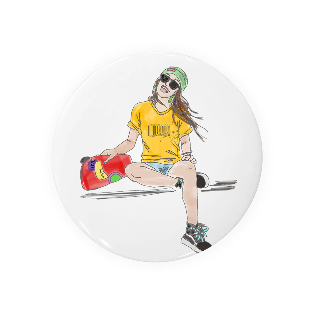 Goskip☆Skipitのsk8er★GIRL Tiffany Tin Badge