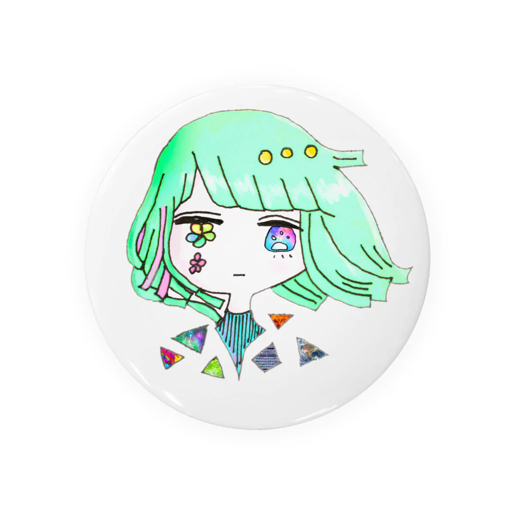 あぴこのおみせの小声ちゃん Tin Badge