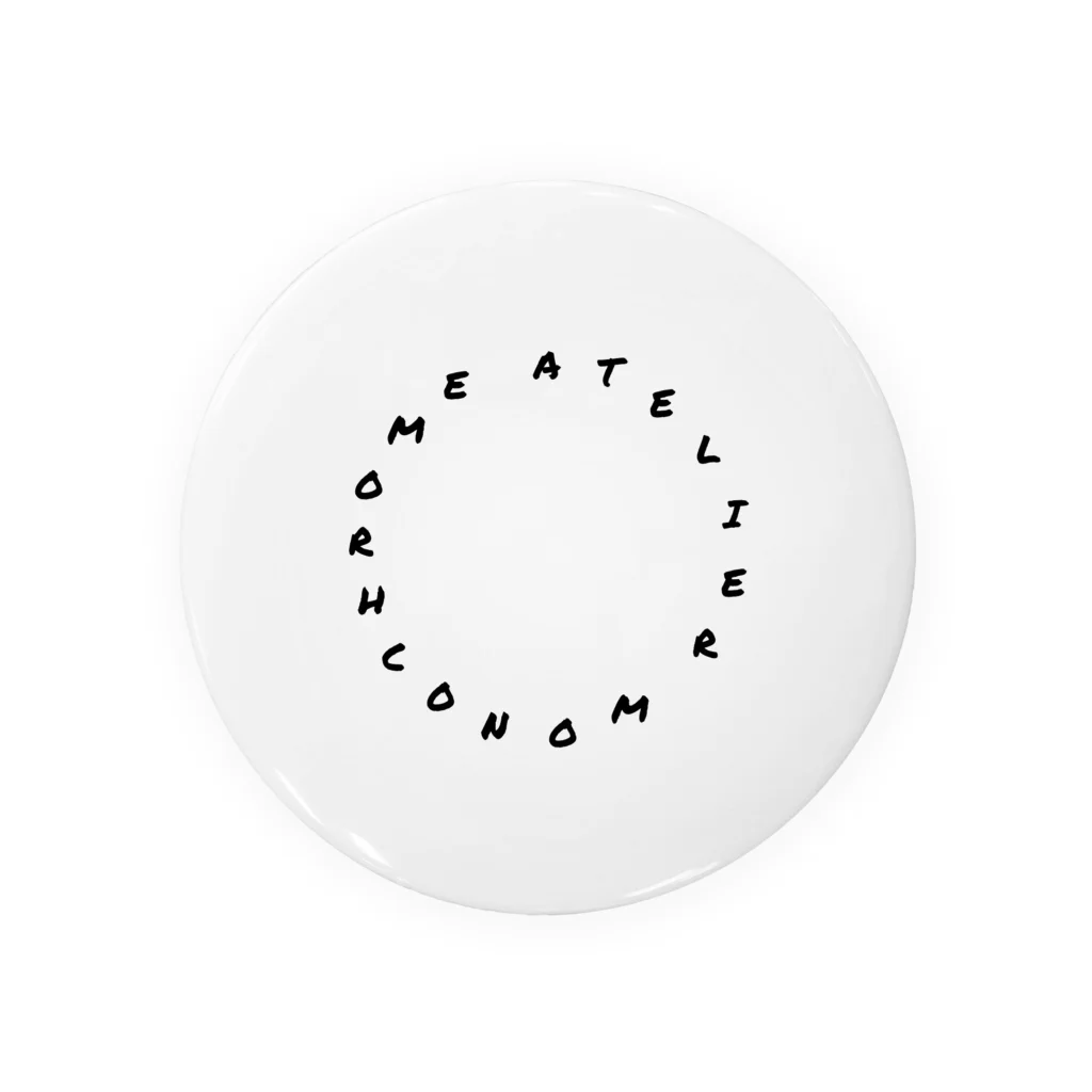 ATELIER "MONOCHROME"の丸LOGO 缶バッジ