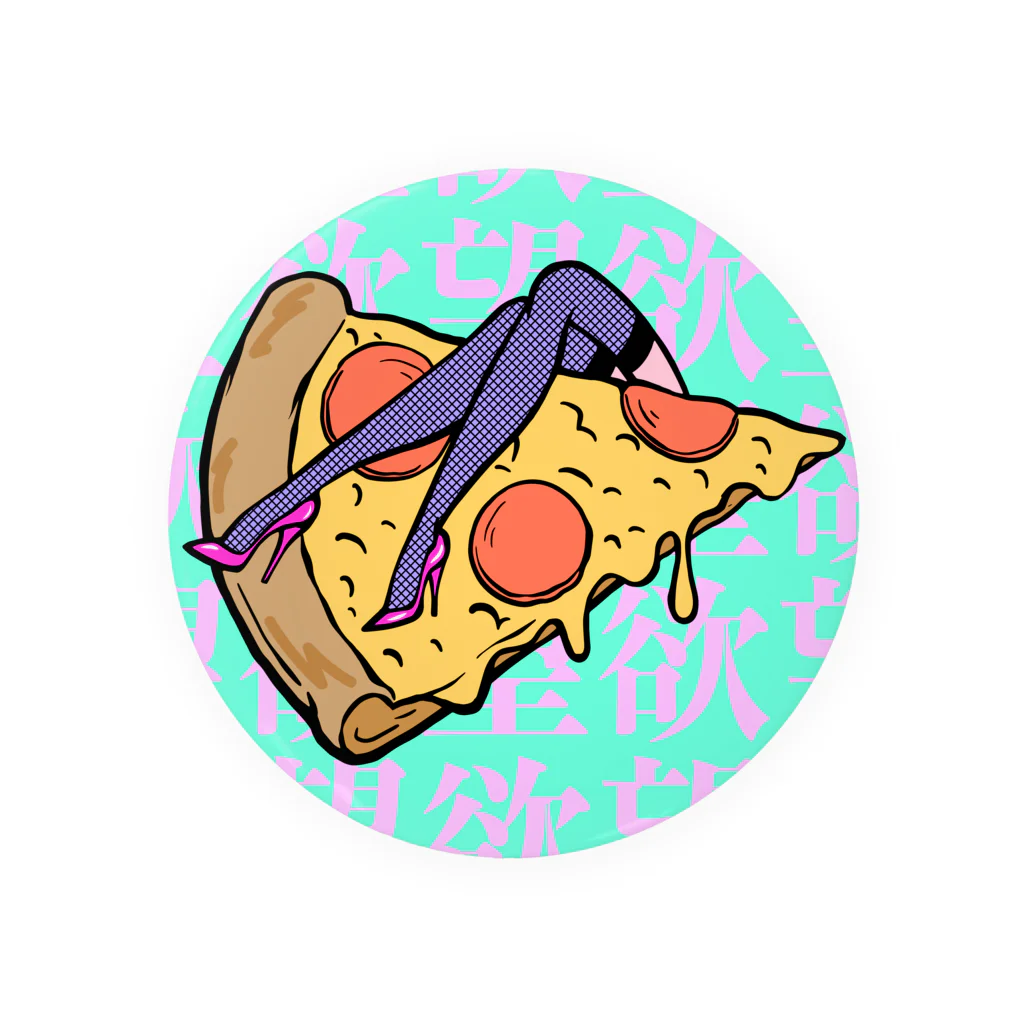 Mieko_Kawasakiの欲望のピザ🍕　GUILTY PLEASURE PIZZA HIGH HEEL Tin Badge