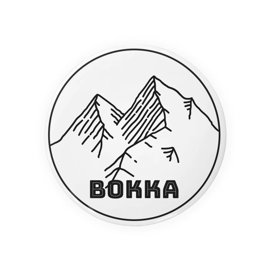 うえまつ保育園・うえまつフリースクールの合同会社BOKKAロゴ Tin Badge