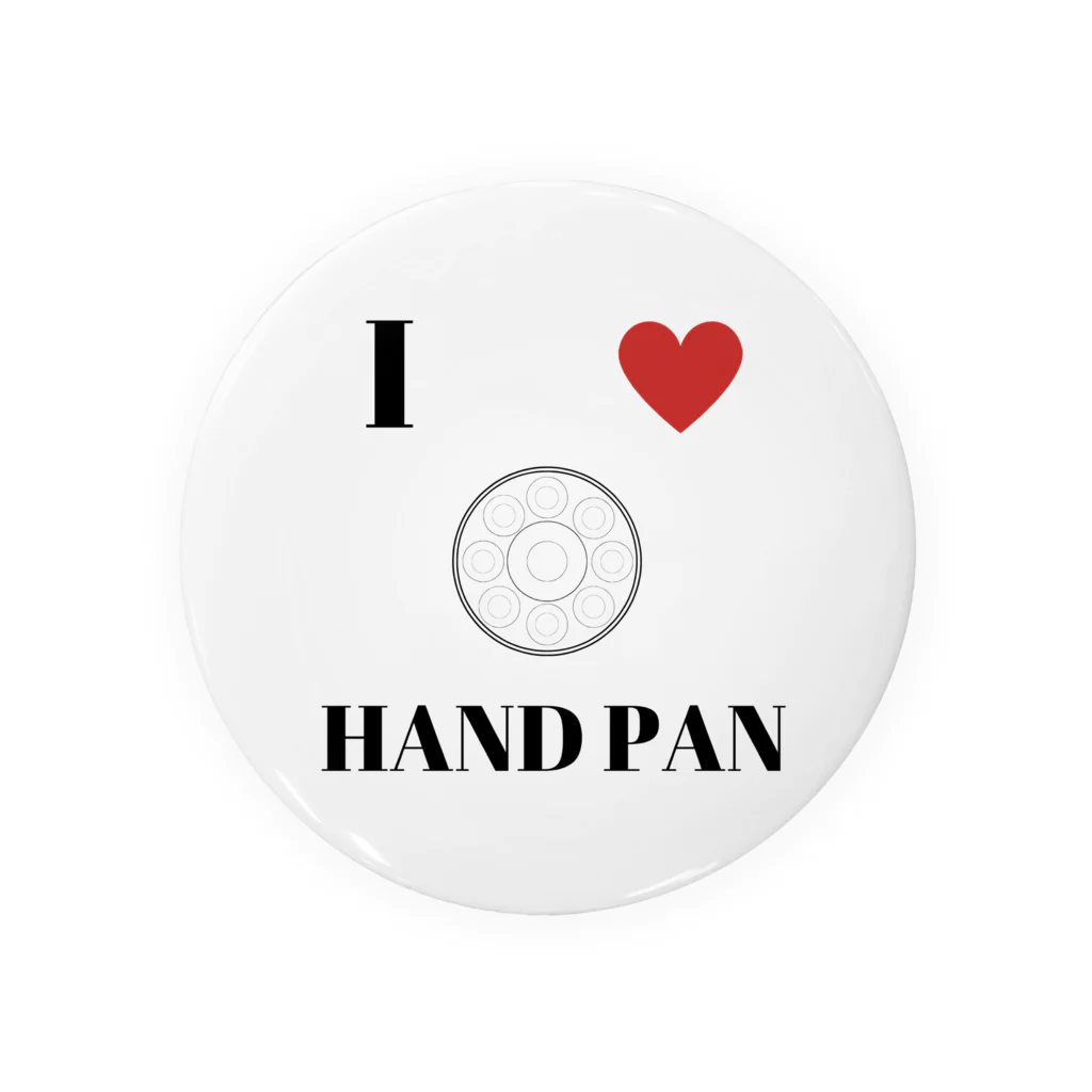 0965 brandのI love hand pan #2 缶バッジ