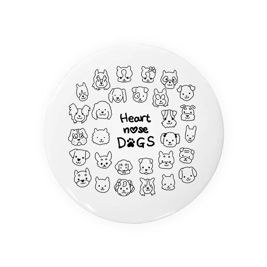 Heart nose DOGSのHeart nose DOGS（丸型） Tin Badge