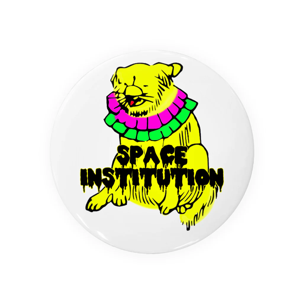 宇宙館のSPACE犬 缶バッジ