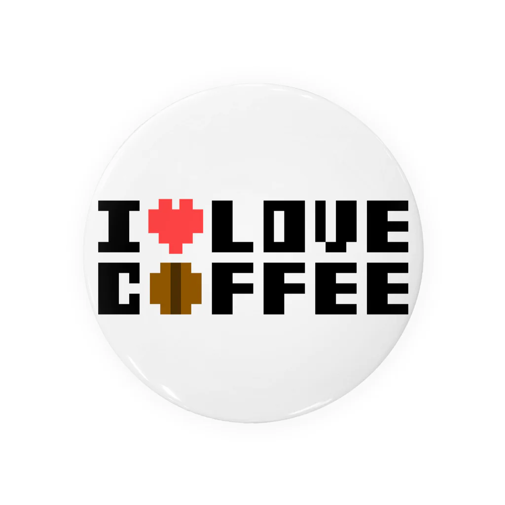 TAKASHOPのI LOVE COFFEE 캔뱃지