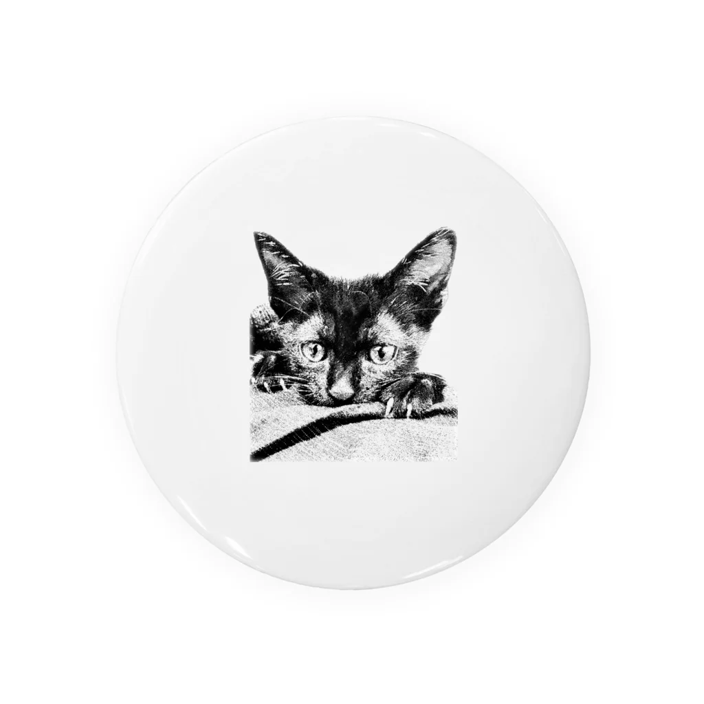 ネロヂカラのリアル黒猫(仔ねこ1) Tin Badge