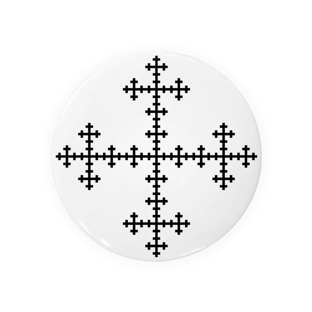 FRACTAL / フラクタルのFractal Vicsek Snowflake Tin Badge
