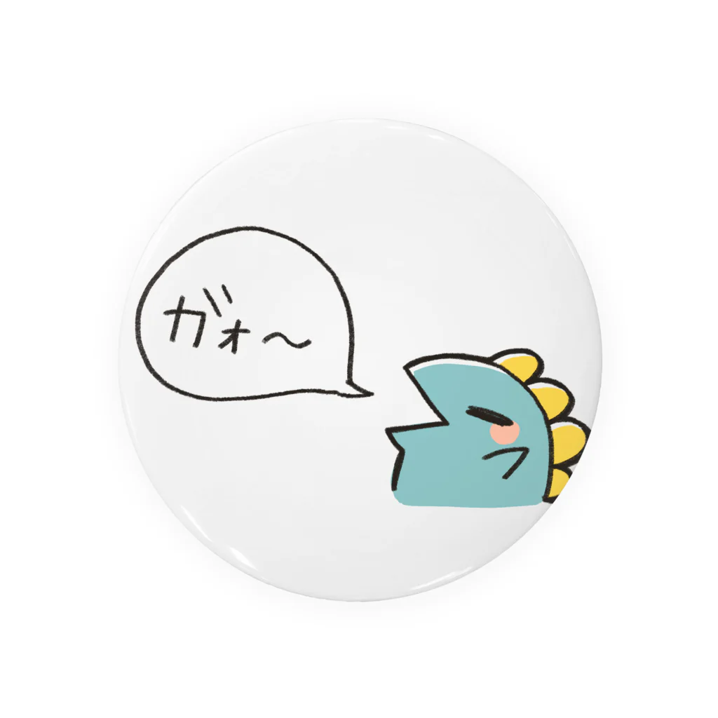 ゆるはたショップのガォーする恐竜 Tin Badge