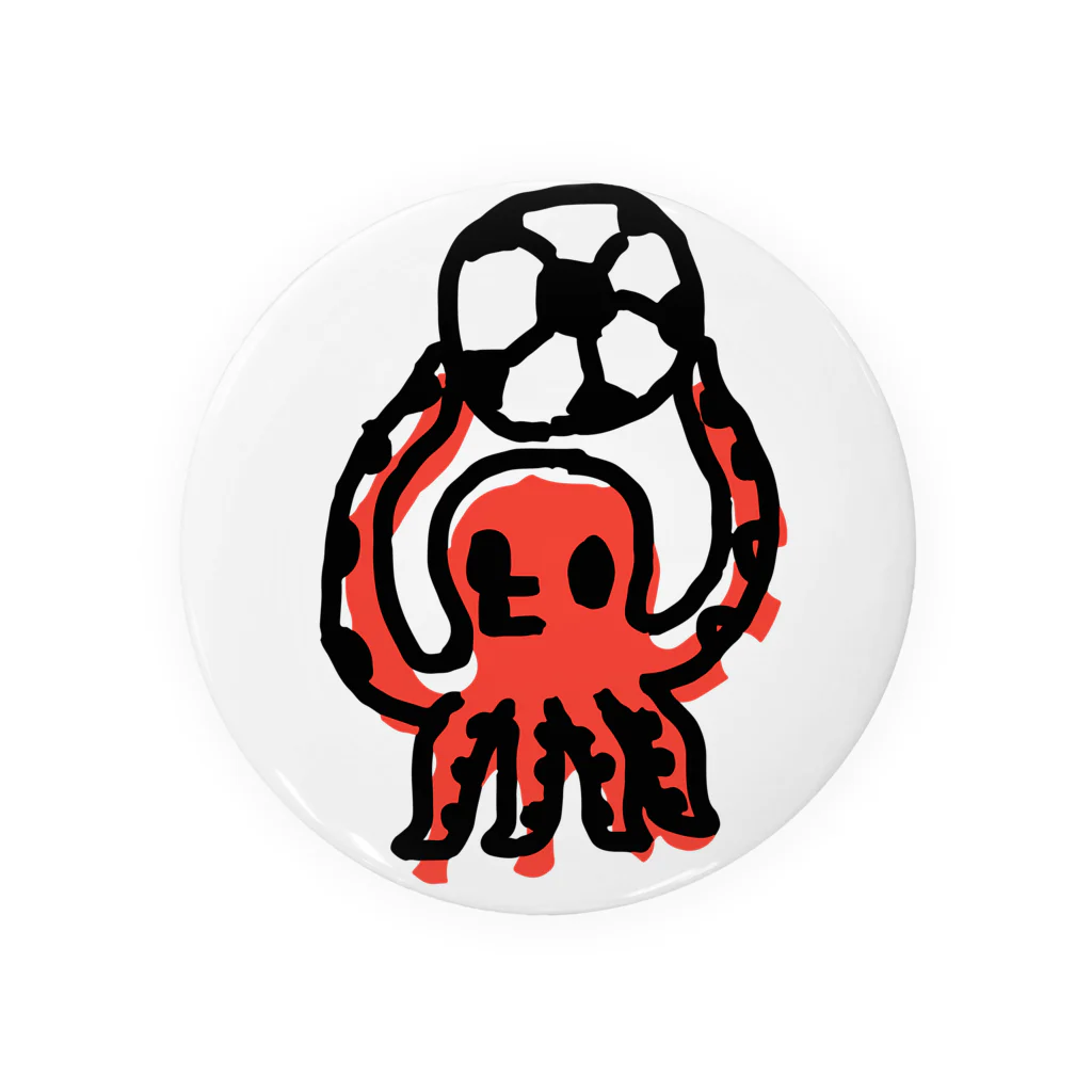 fancygraphicのタコサッカー03 Tin Badge