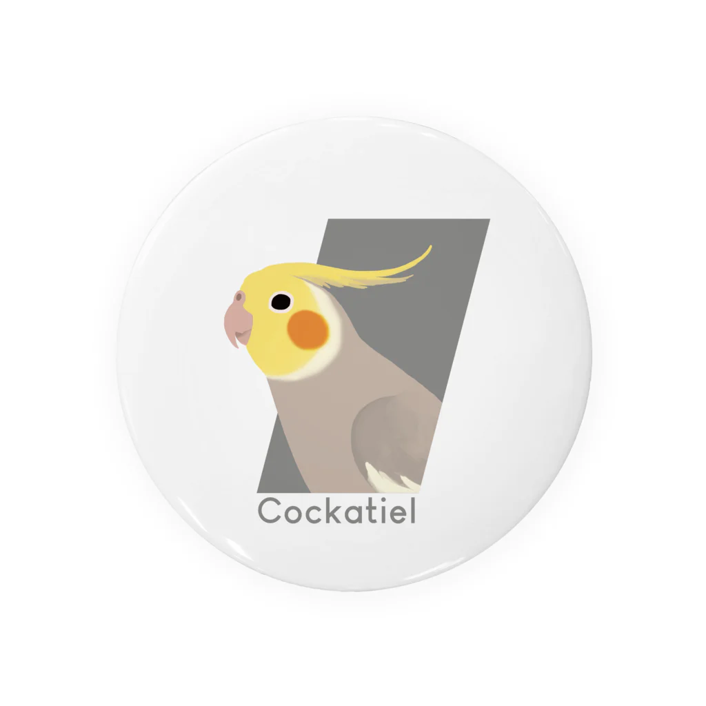 kahorifujiのひょっこりオカメインコ　ノーマルさん Tin Badge