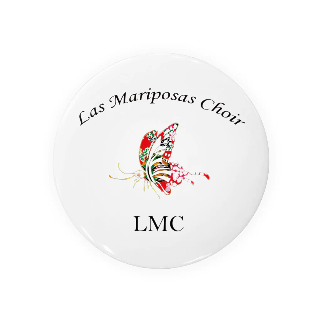 LasMariposasChoirLMCのLMCロゴ文字黒 Tin Badge