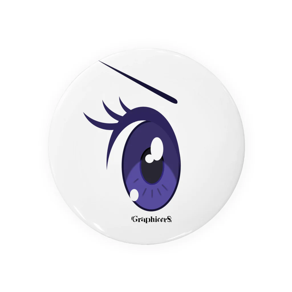 GraphicersのCartoon Eye 缶バッジ