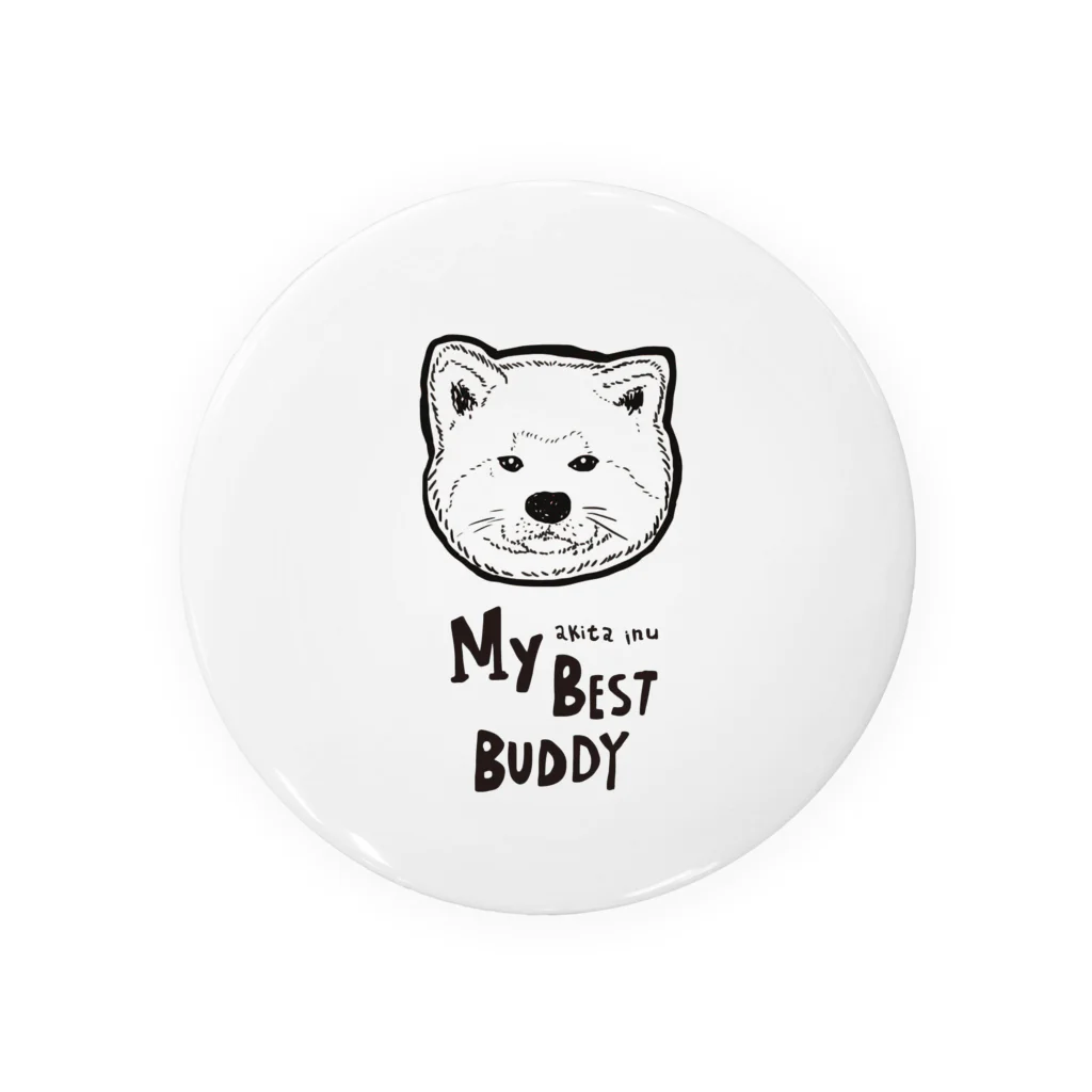 MIWA姐のマイベストバディ秋田犬 Tin Badge