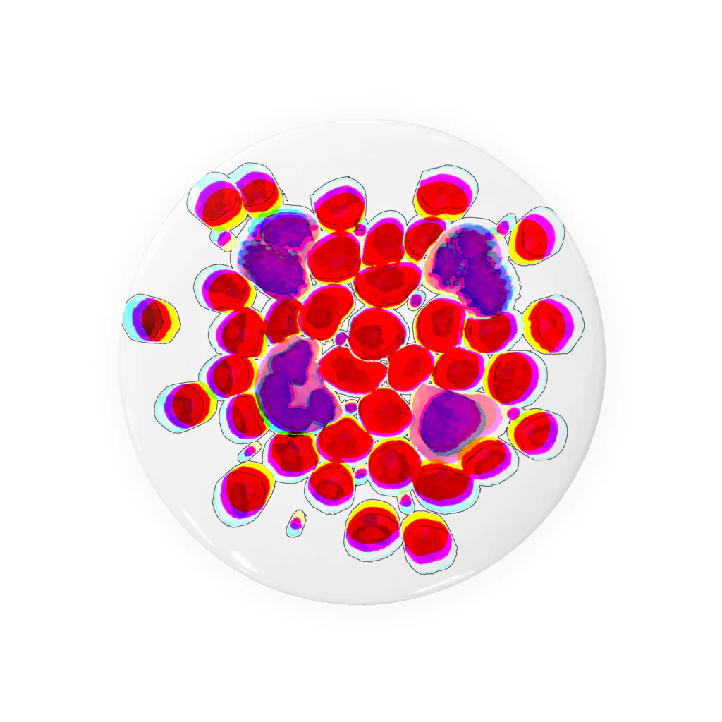 のぐちさきのblood cells〜血球〜 缶バッジ