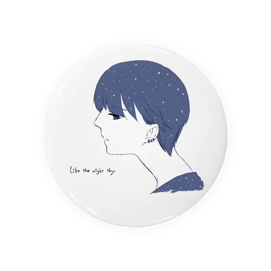 ねこのて。の夜空。 Tin Badge