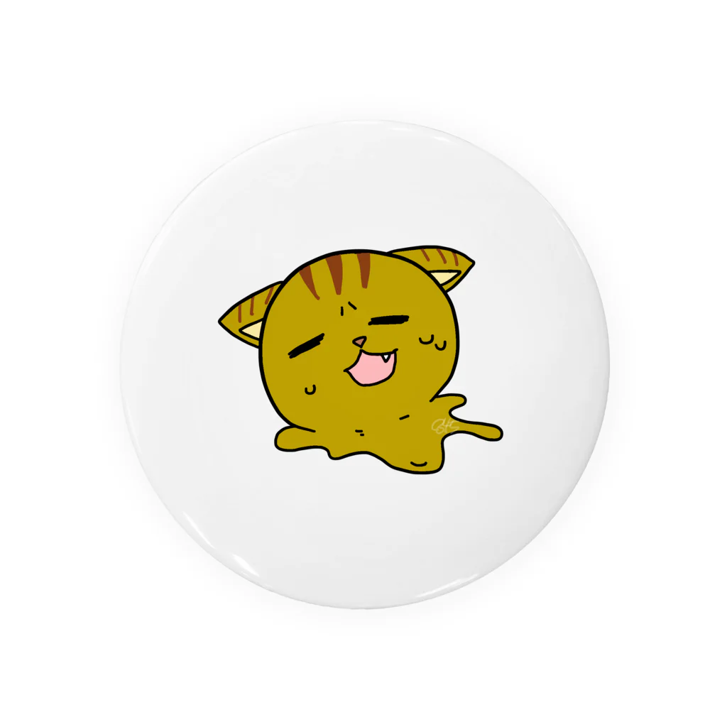 はちよんごのとけるとらねこ Tin Badge