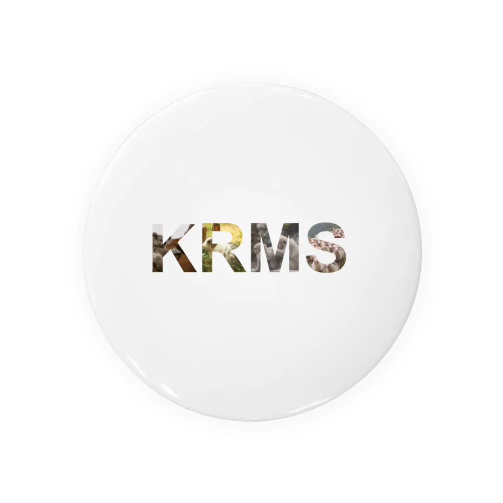 KRMSのアニマル　ロゴ 缶バッジ