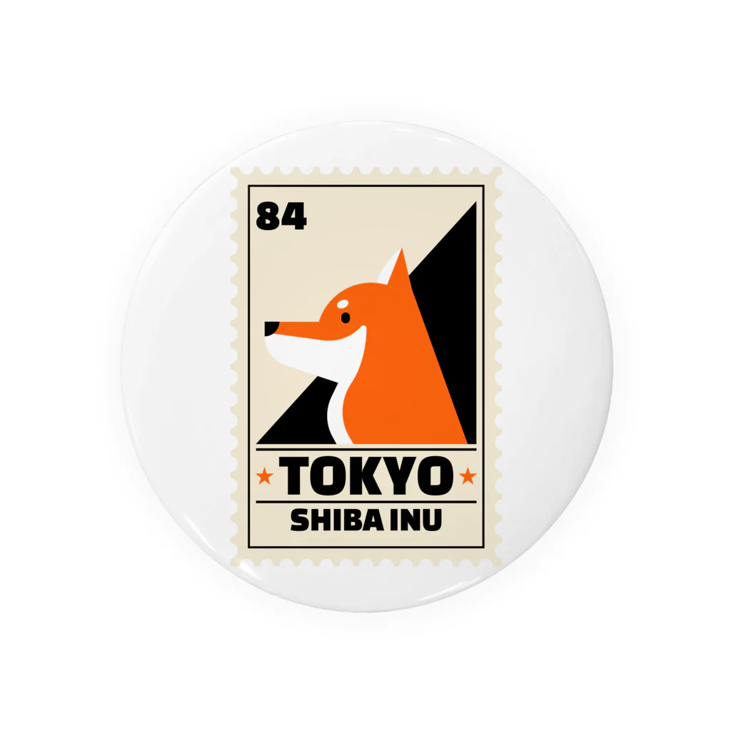 東京奮起させるの柴犬 東京 Tin Badge