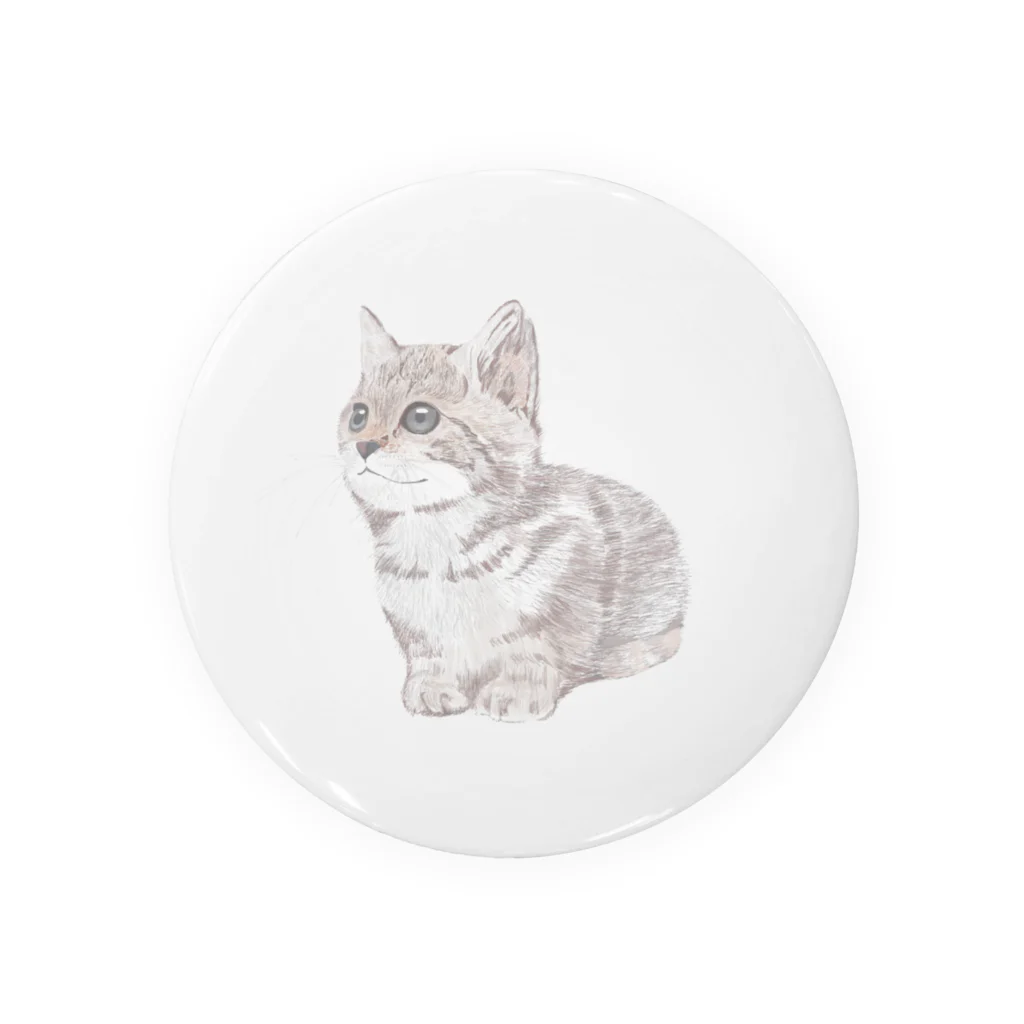 川口の色鉛筆風の猫 Tin Badge