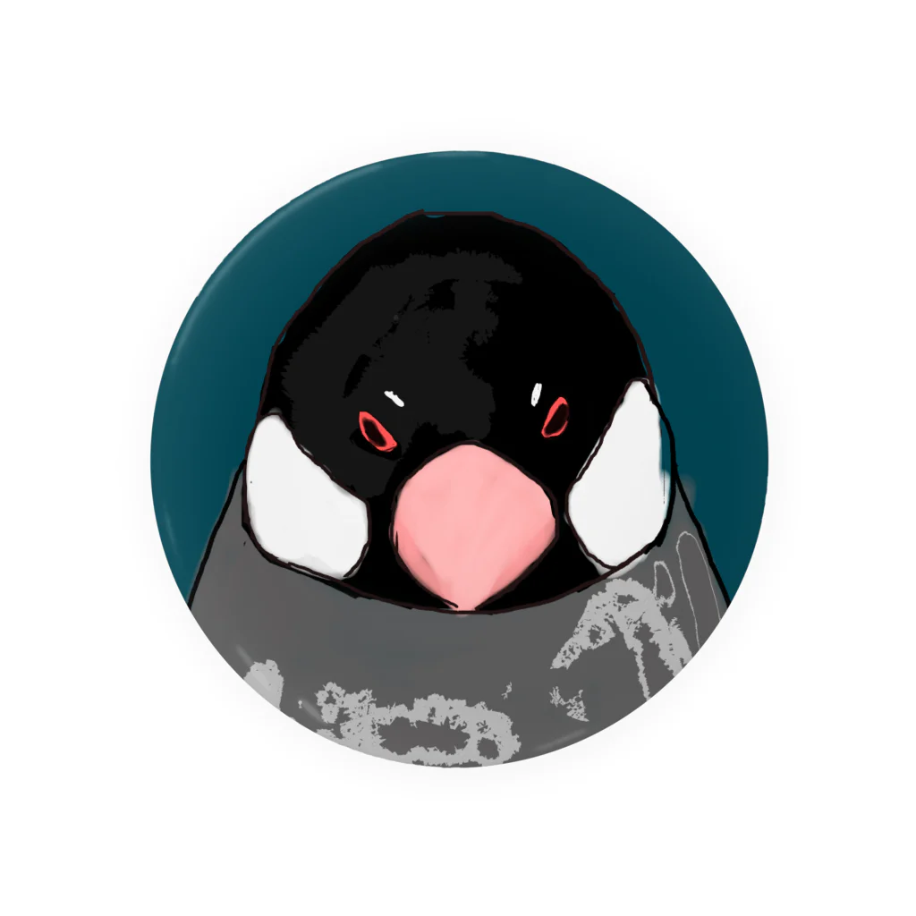 ダラン爺のラクガキ文鳥 Tin Badge