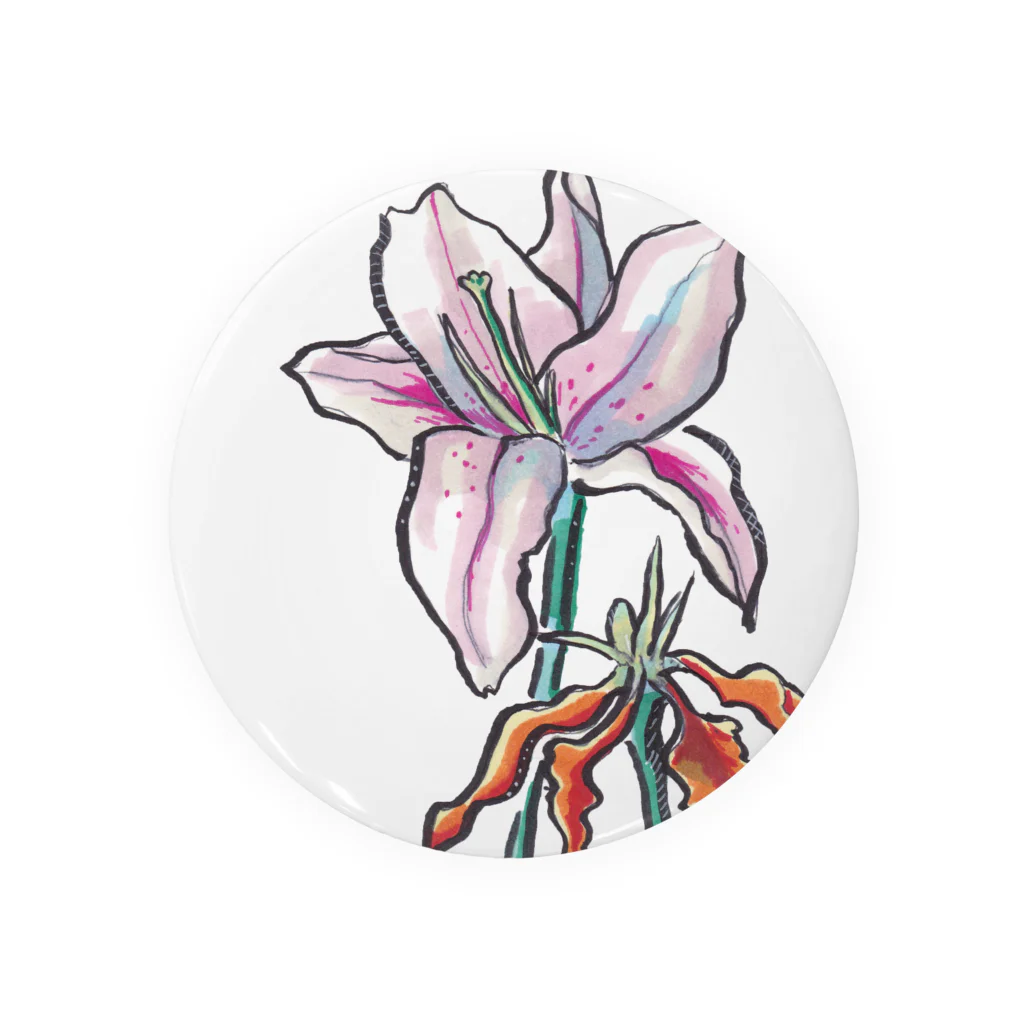 Benjamin TylerのLilies Tin Badge