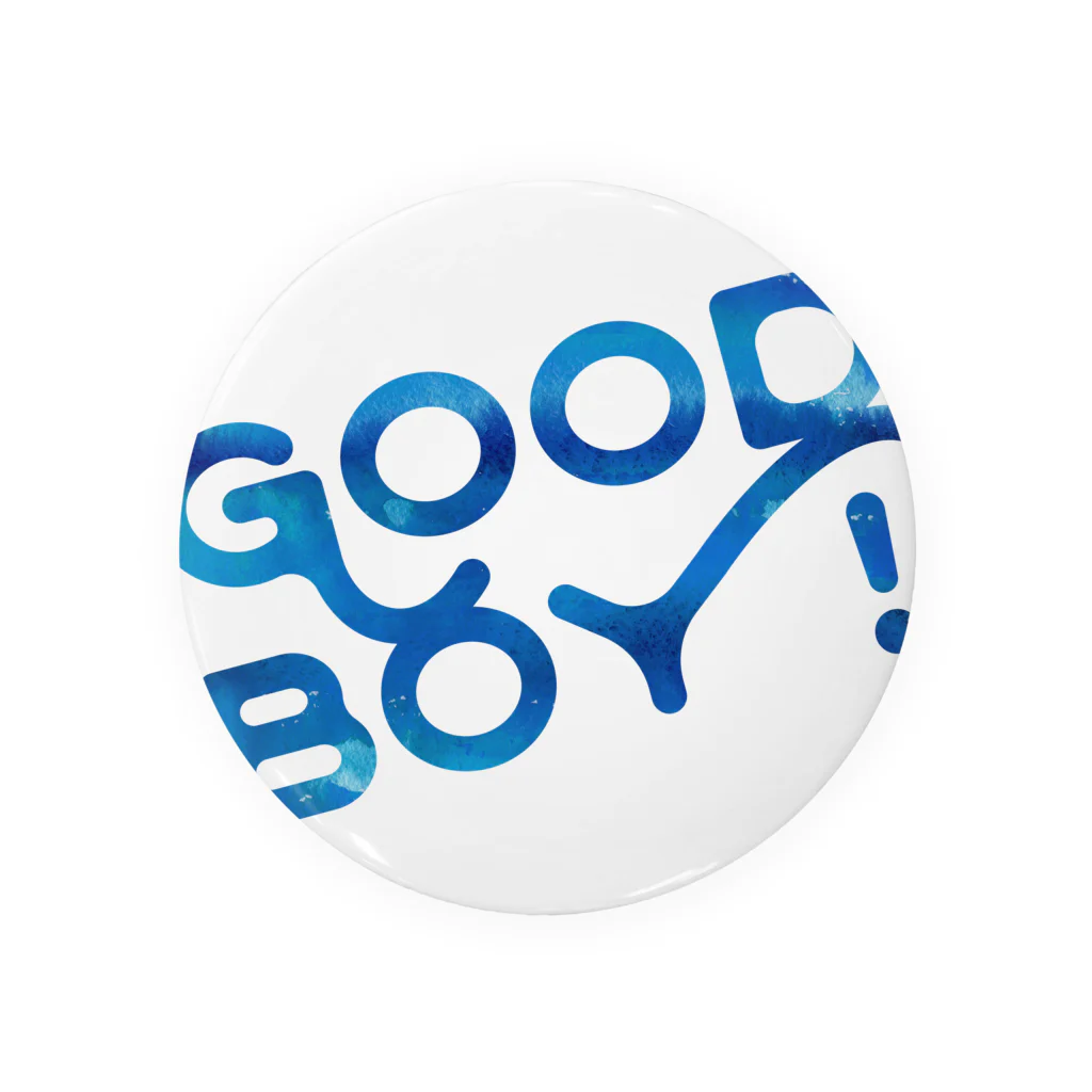 SANKAKU DESIGN STOREの変形 GOOD BOY! 水彩 Tin Badge