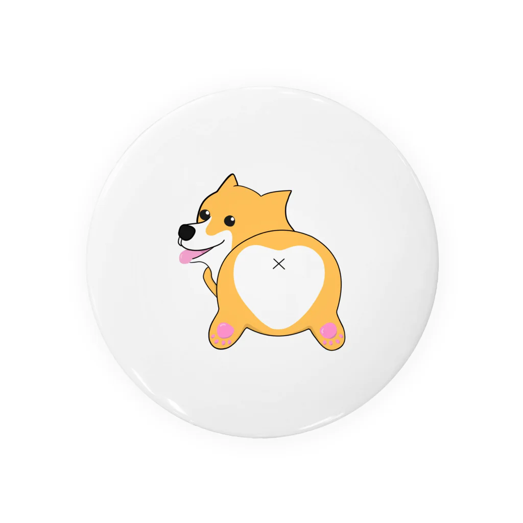 たいやきのコーギー　犬　おしり　グッズ Tin Badge