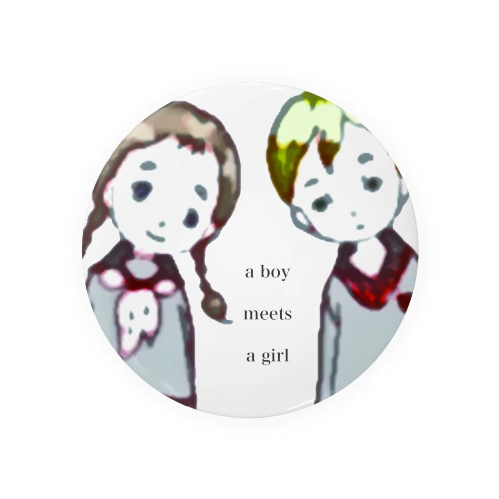 彩erのboy meets girl Tin Badge