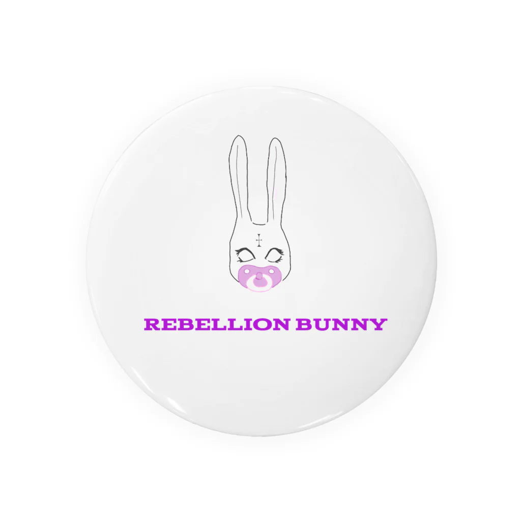 Rebellion BunnyのWhite bunny~毒~ 缶バッジ
