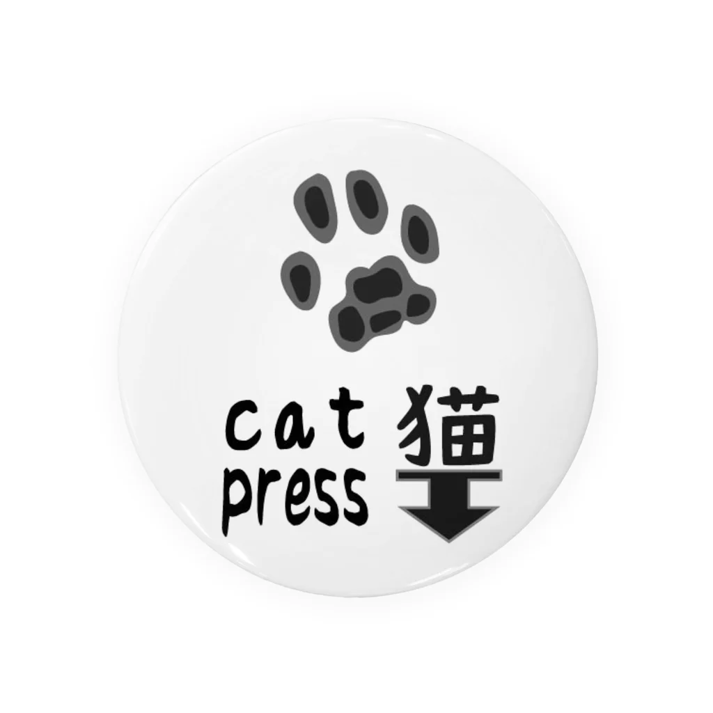 syamadesignの猫press-00 Tin Badge