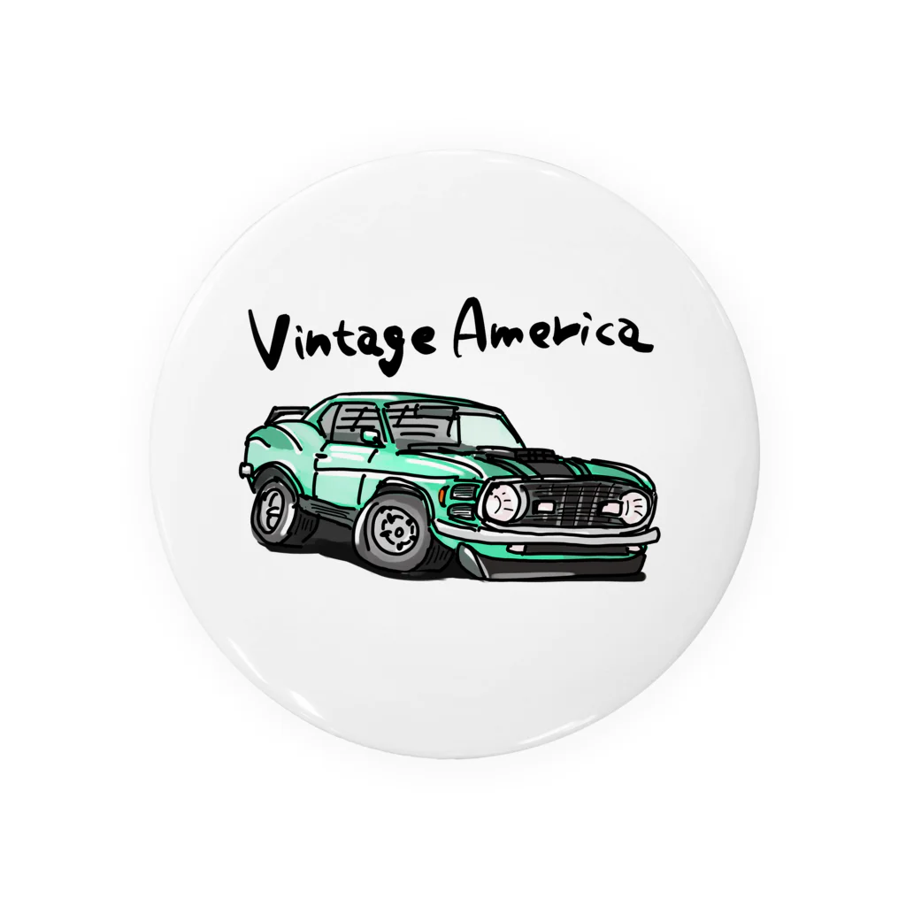 スタジオばんやのVintage America  缶バッジ